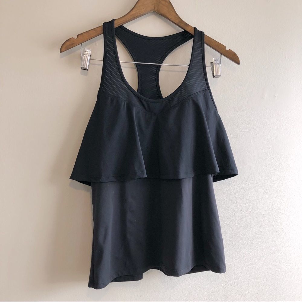 ✨$8 CLEAR-OUT✨ Fabletics Ashlynn Racerback Built In Bra Sport Tank Top Black